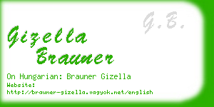 gizella brauner business card